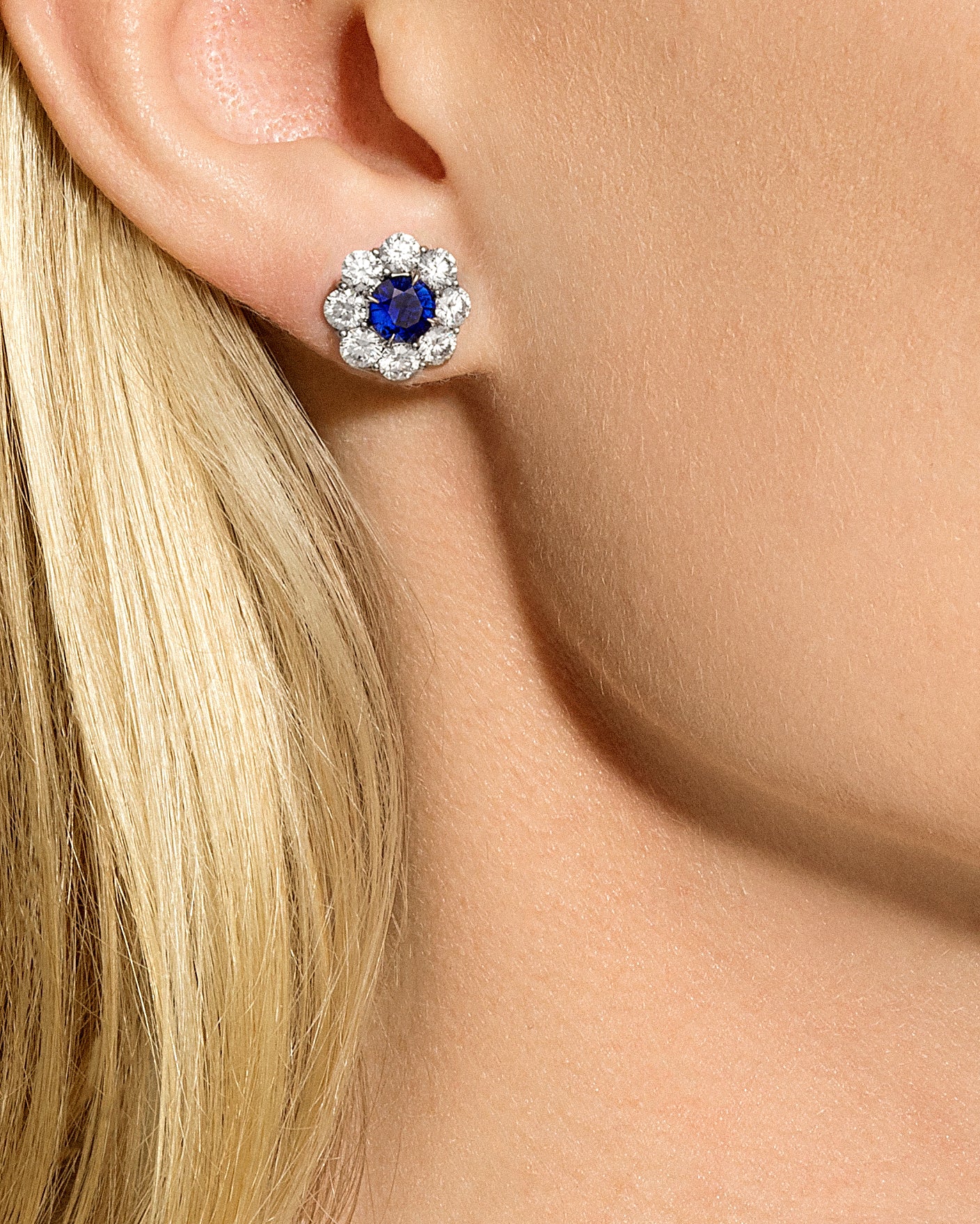 Sapphire and diamond earrings 2024